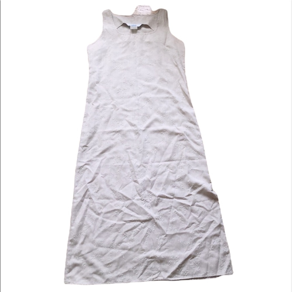 Ship n Shore Leaves Print Midi Side Slip Dress